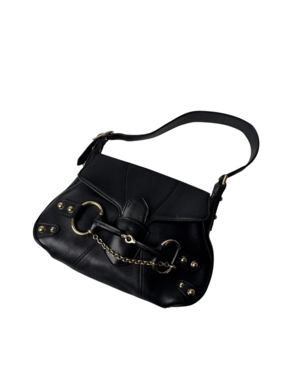 Gucci Horsebit Handbag Black